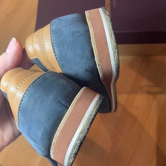 Johnston & Murphy "Ashby" Navy Blue Nubuck Oxfords - Picture 7 of 8